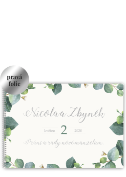 Svadobná kniha zachytí spomienky na svadbu - Eukalyptus