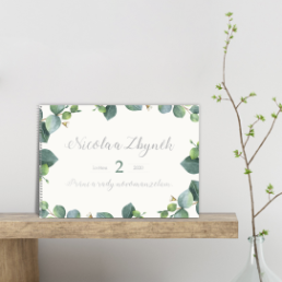Svatební kniha zachytí vzpomínky na svatbu - Eukalyptus