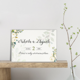 Svatební kniha zachytí vzpomínky na svatbu - Floral