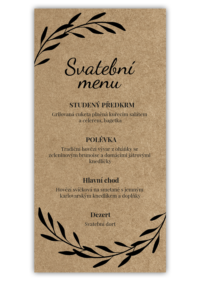 Chutné svadobné menu. - Craft