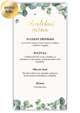 Chutné svadobné menu. - Eukalyptus