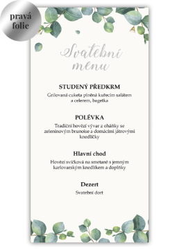 Chutné svatební menu. - Eukalyptus