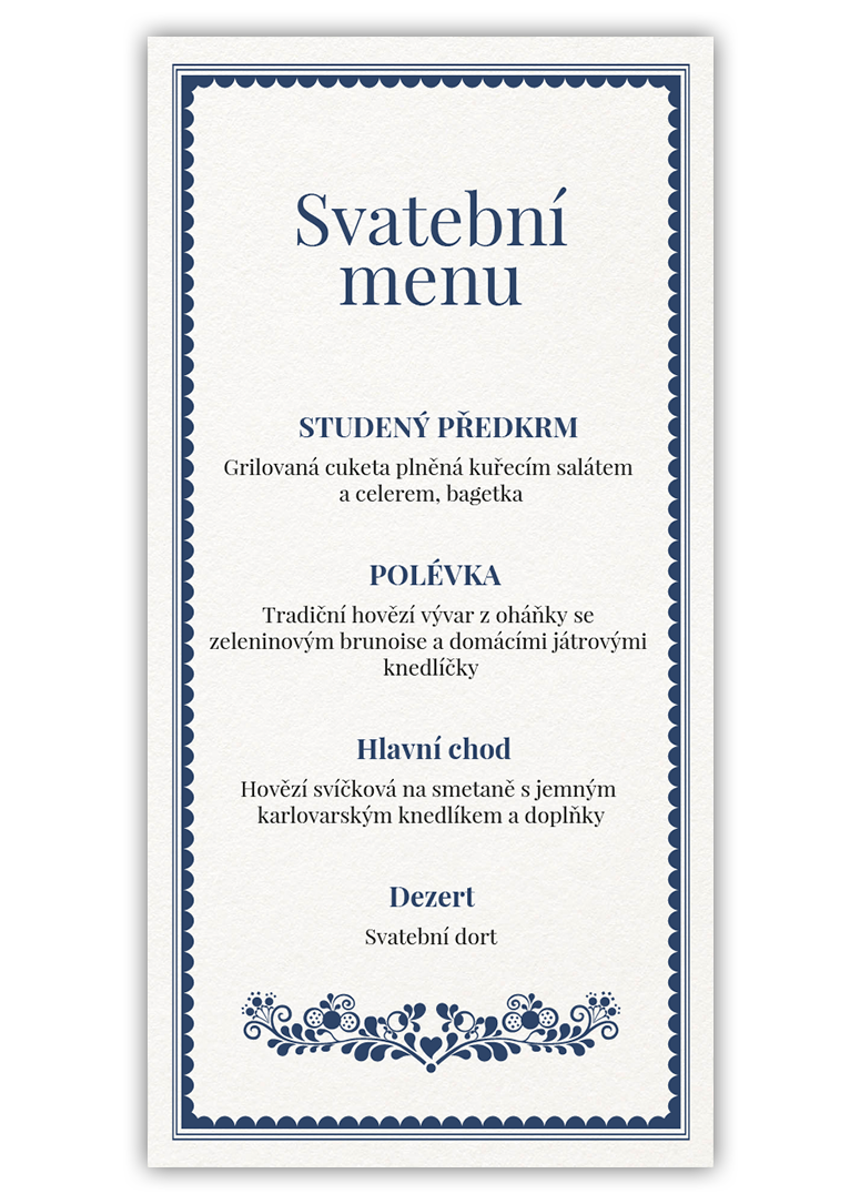 Chutné svatební menu. - Folklór