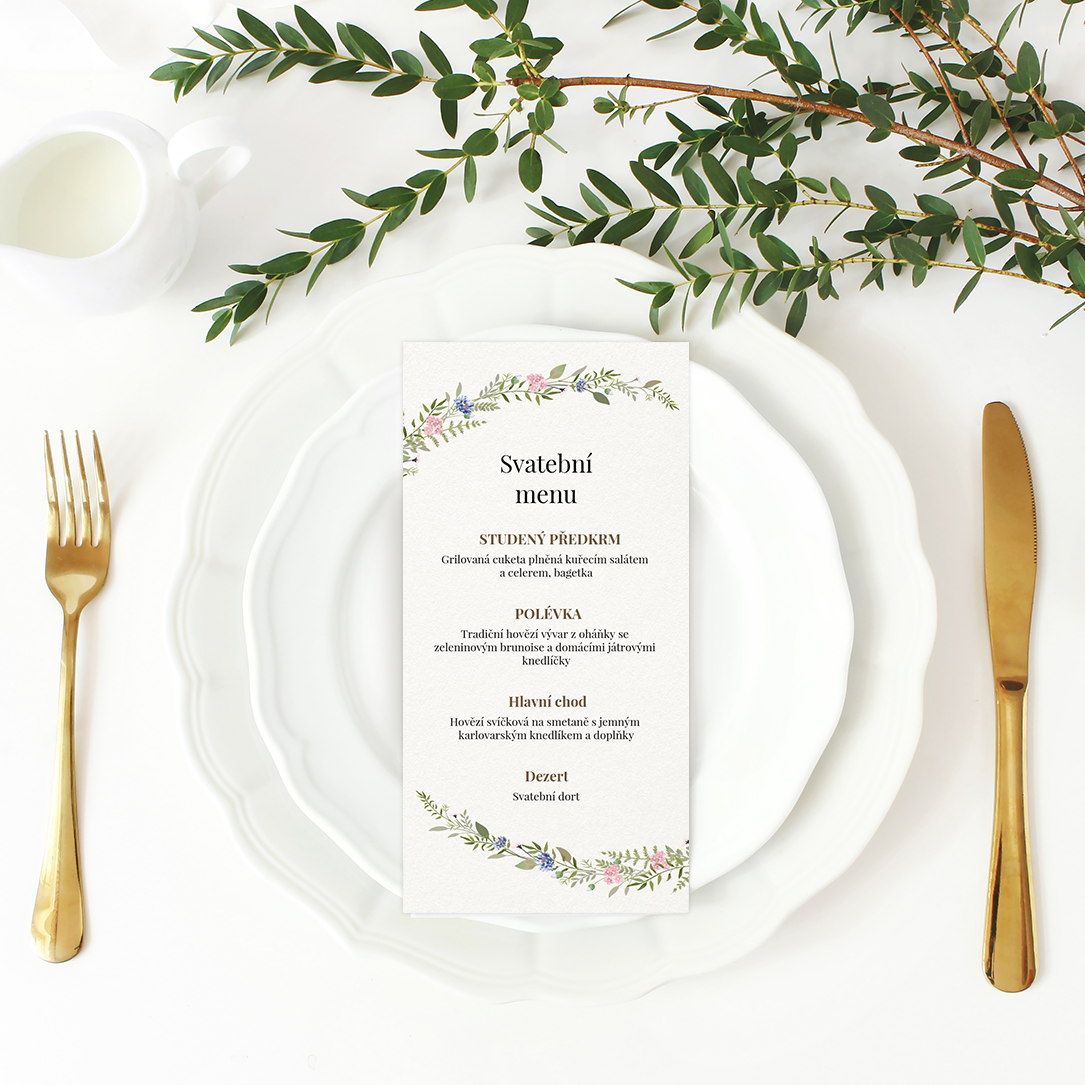 Svatební menu - Herbal 2