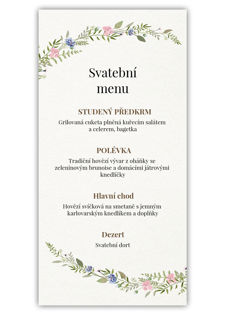 Chutné svadobné menu. - Herbal