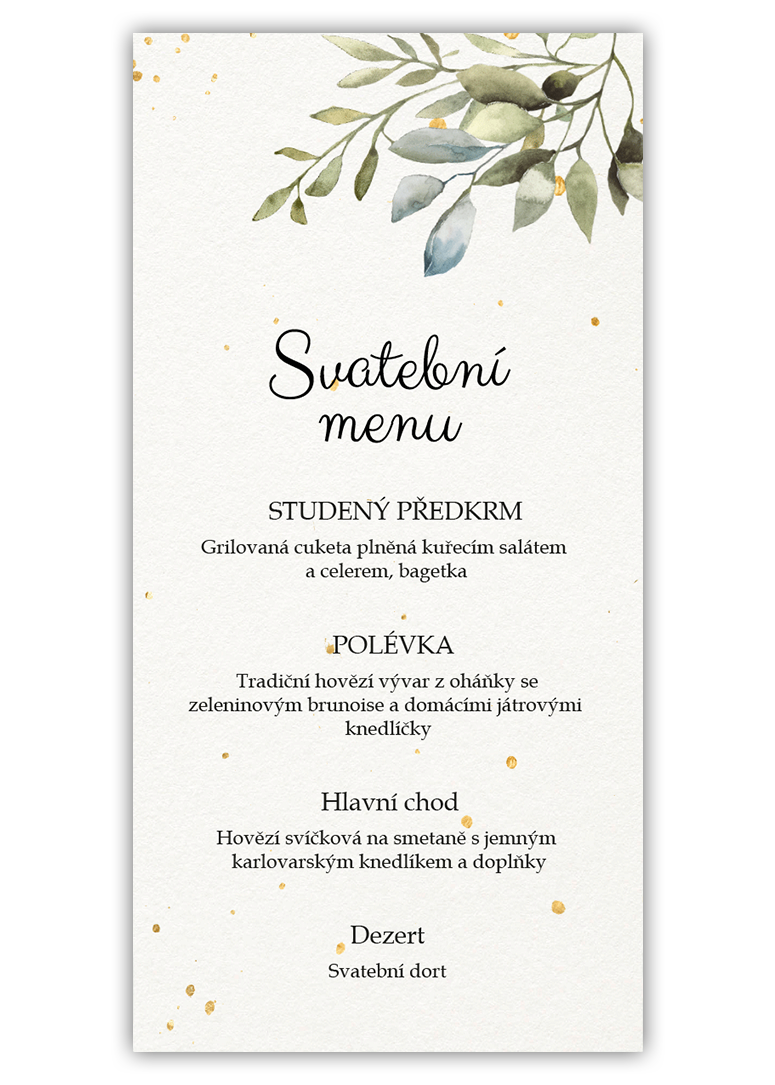 Chutné svatební menu. - Hexagon