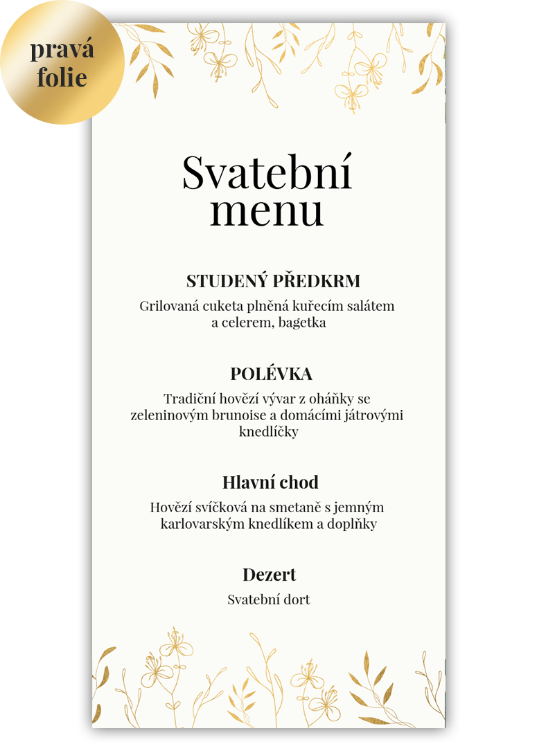 Chutné svadobné menu. - Leaves