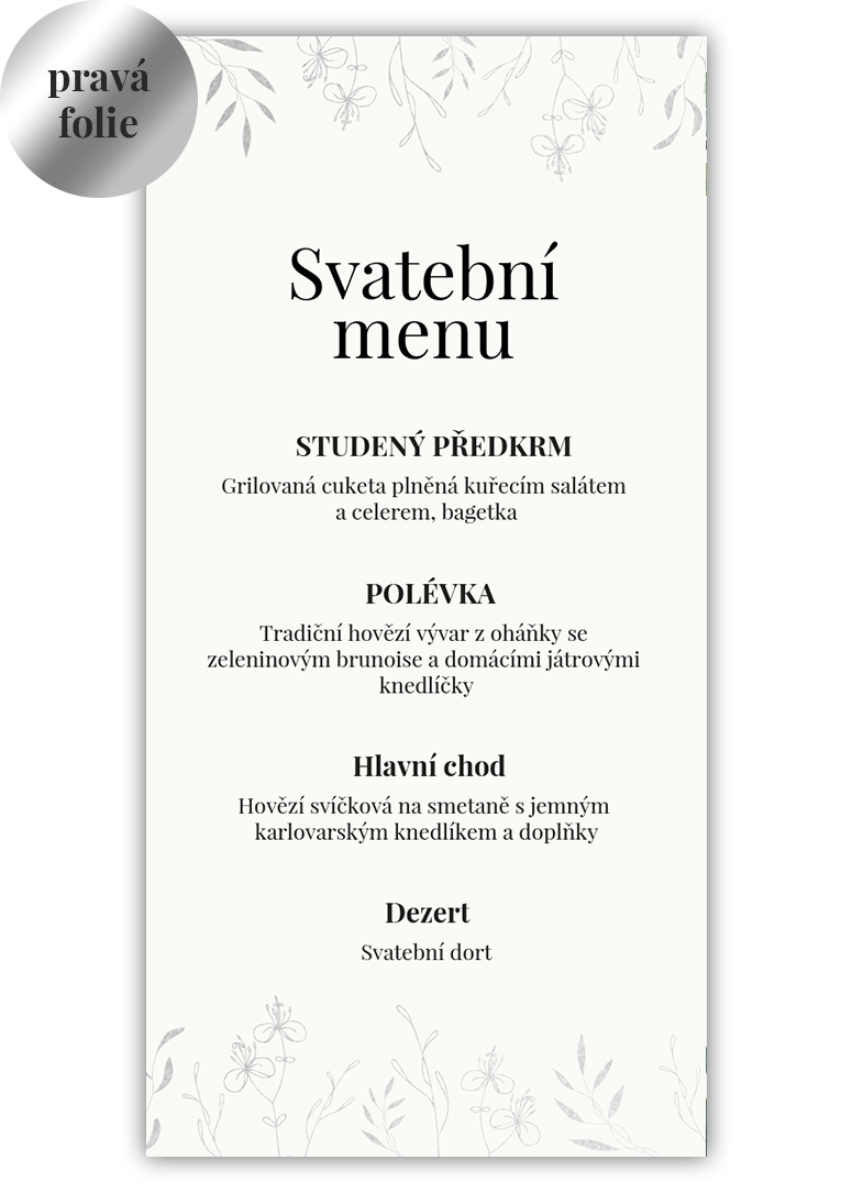 Chutné svadobné menu. - Leaves