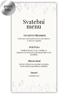 Chutné svatební menu. - Leaves