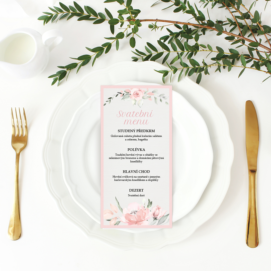 Svatební menu - Rose 2