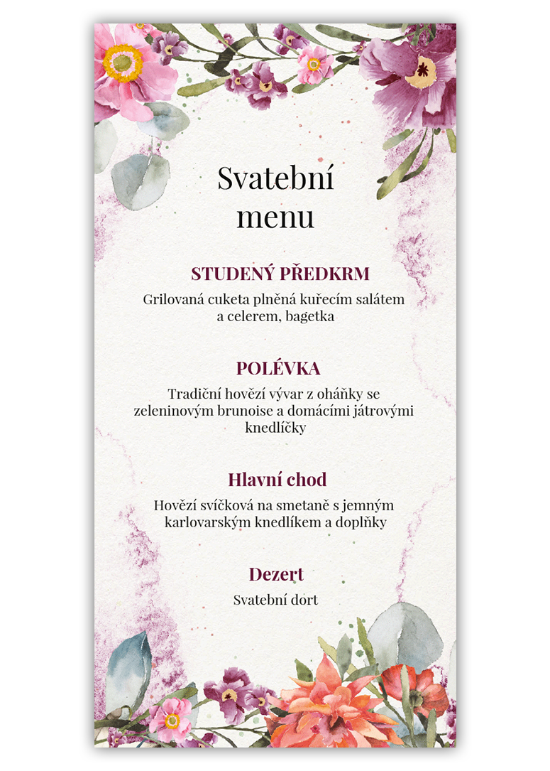 Chutné svatební menu. - Rosey