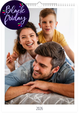 Fotokalendář nástěnný na výšku - Black Friday edice