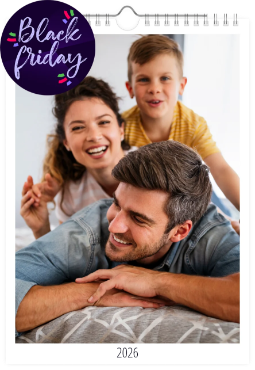 Fotokalendář nástěnný na výšku - Black Friday edice