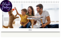 Stolní fotokalendář s vlastními jmény - Black Friday edice