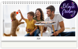 Stolní fotokalendář s vlastními jmény - Black Friday edice