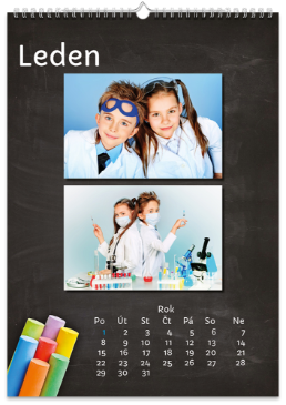 Fotokalendář exklusiv na výšku - Školní tabule