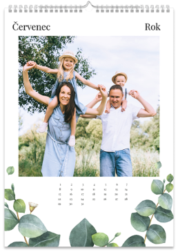 Fotokalendář nástěnný měsíční na výšku z vlastních fotek - Eukalyptus